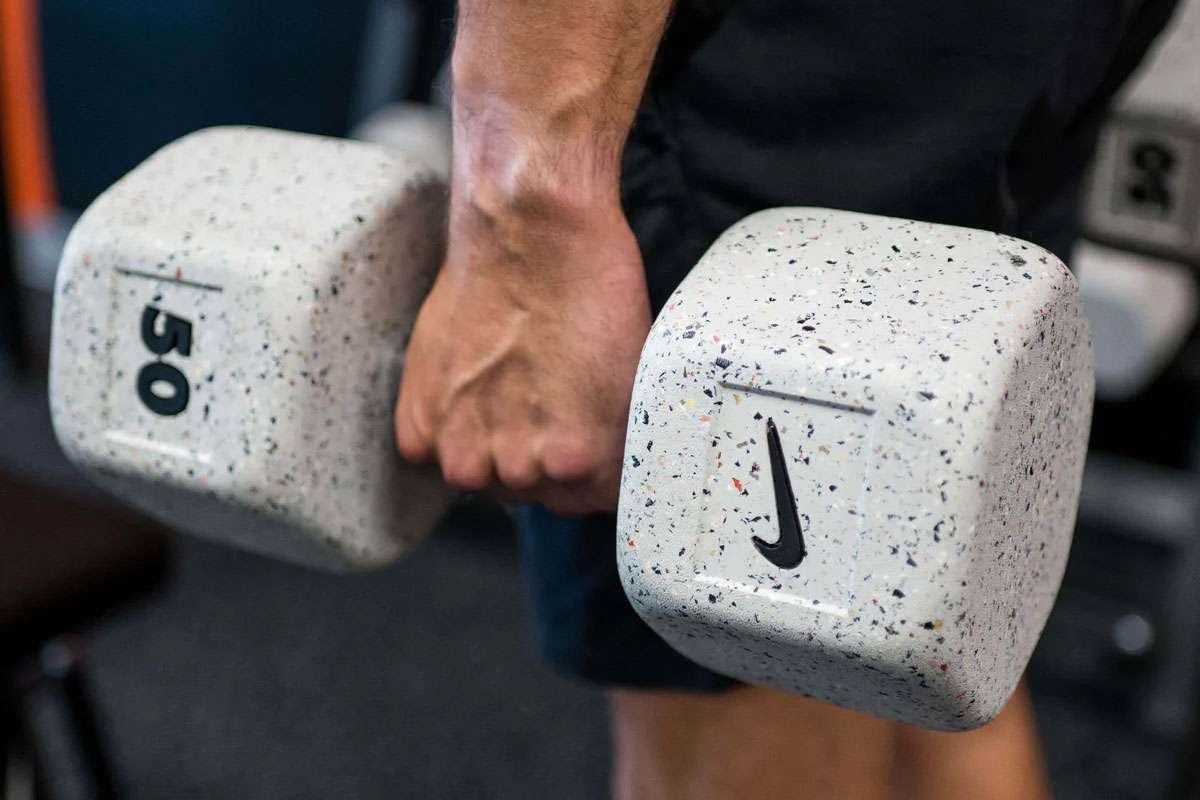 Nike Strength unveils the Nike Grind Dumbbell made from recycled footwear Wellworthy