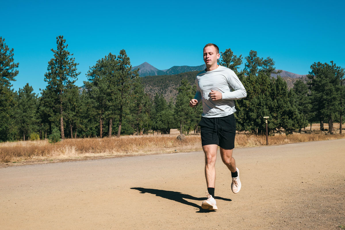 Joe running in Sedona