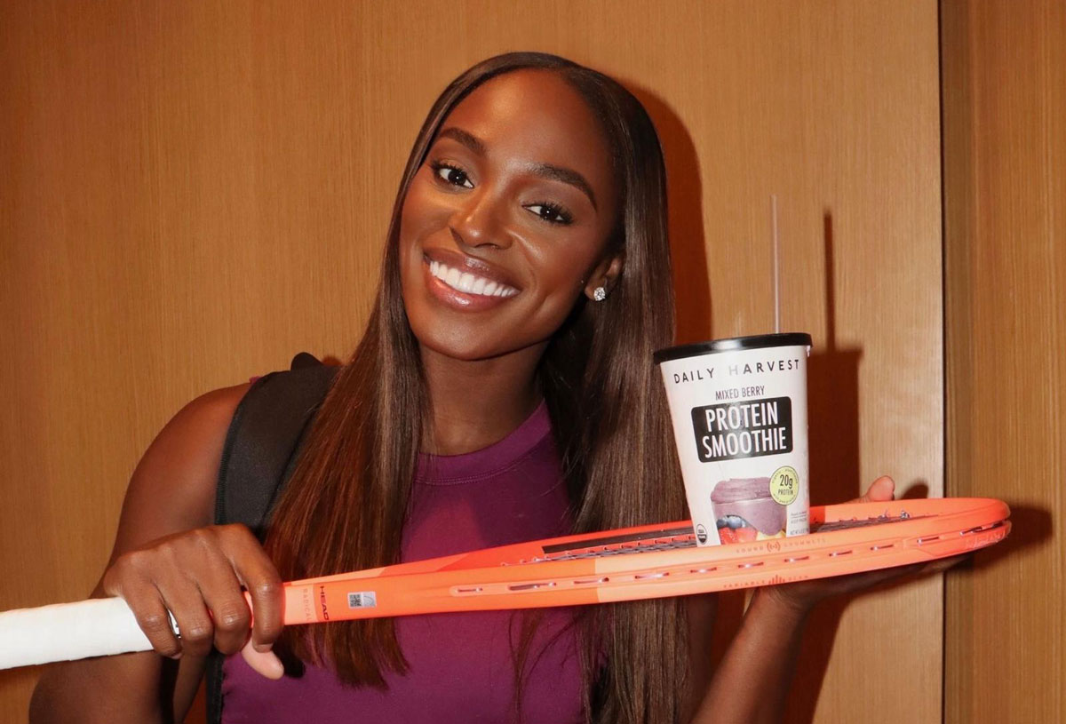 Sloane Stephens Daily Harvest Smoothies