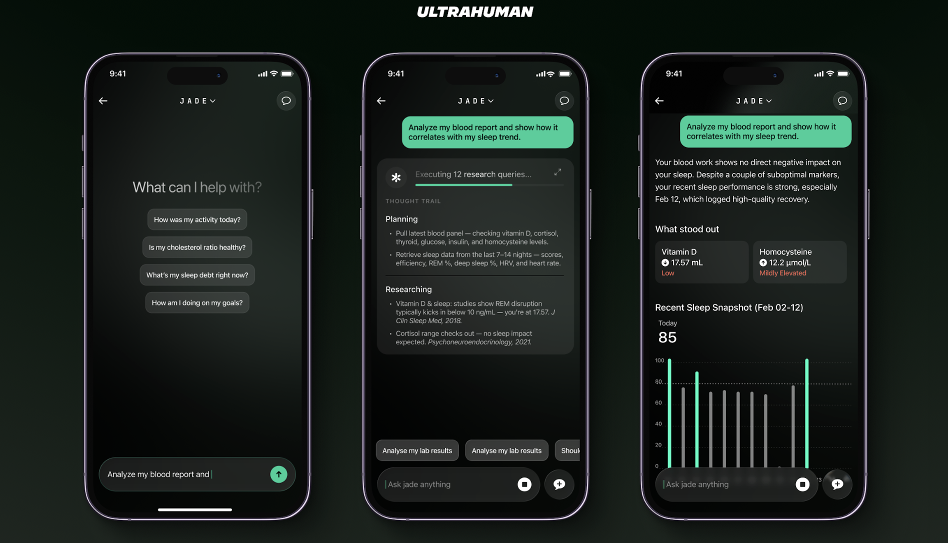 Ultrahuman's biointelligence AI, Jade.